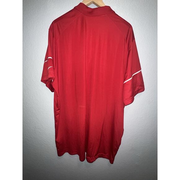 Houston Texans NFL Equipment Nike Dri-Fit Golf Polo Shirt Red Mens Size 3XL - Picture 8 of 9